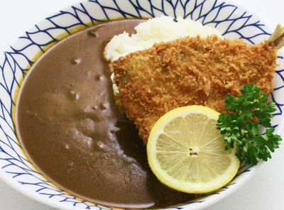 長崎県産あじフライ チョコカレー